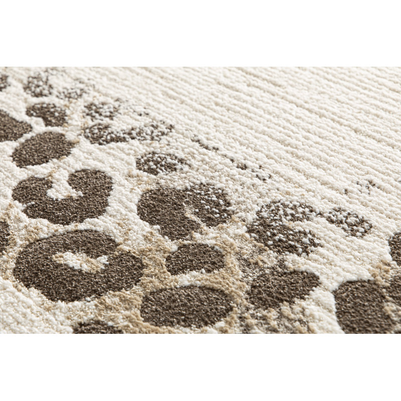 Rectangle Animal Print Area Rug, Beige, Rectangle 200 cm x 290 cm
