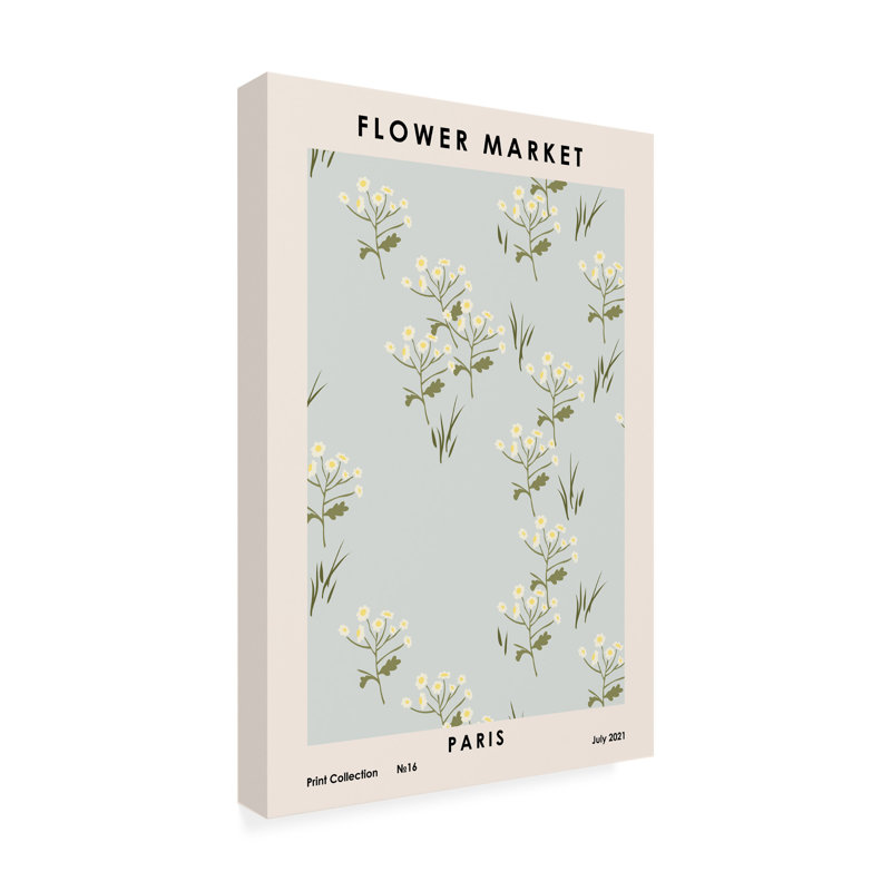«Modern and Contemporary Flower Market Paris on Canvas» par NKTN Print, H 19 po x l 12 po x P 2 po