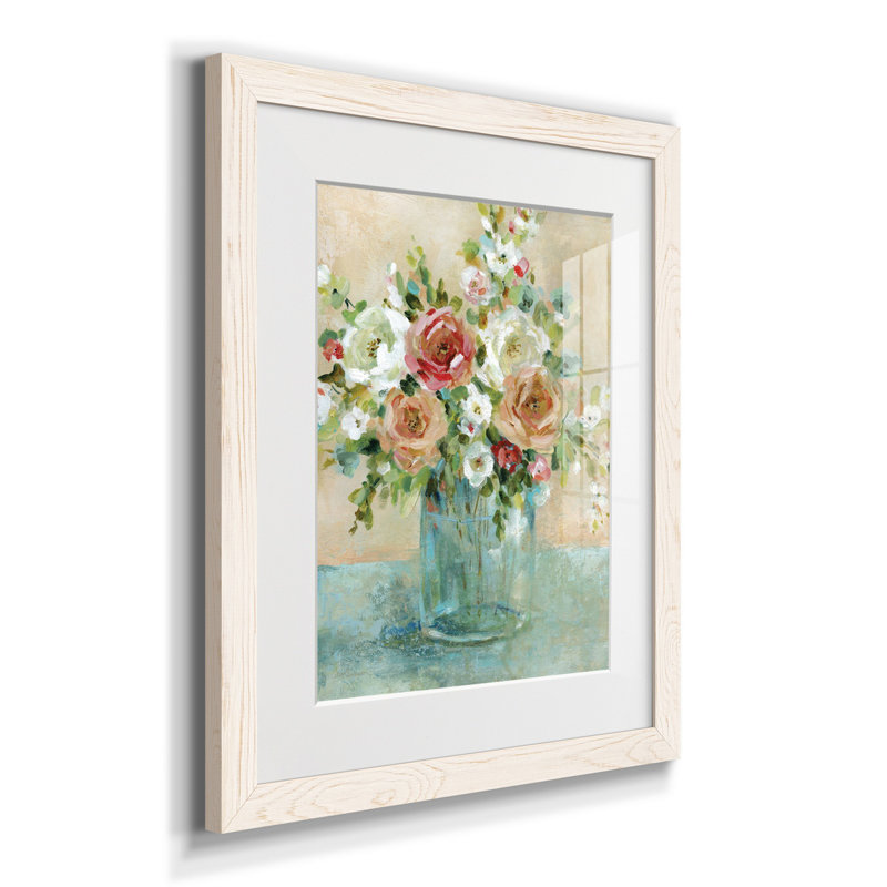 Sun Drenched Arrangements - Cadre photo, reproduction d'art sur papier, H 20 po x l 17 po x P 1,5 po, Blanc