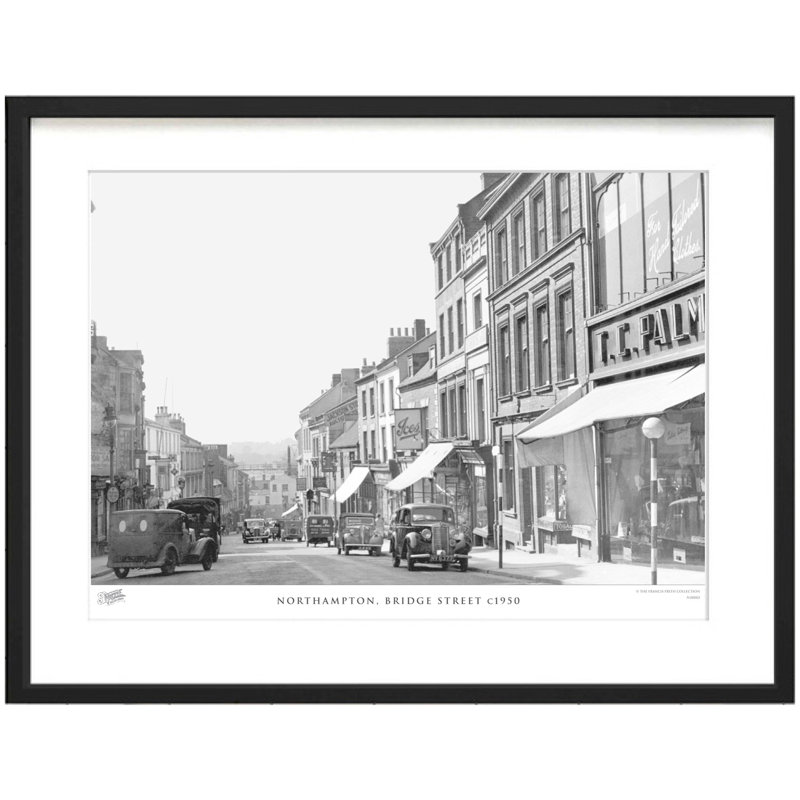 Northampton, Bridge Street C1950 - Single Picture Frame Print, 45cm H x 60cm W x 2.3cm D