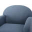 Chaise pivotante moderne avec rotation à 360 degrés et sièges à ressorts moelleux, tissu semblable au chanvre pour plus de durabilité et de confort-118489835