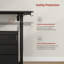 Standing Desk, 72–118 cm Height Adjustable Electric Computer Desk with 3 Memory Settings and 2 Hooks, 80x48 cm Tabletop with 80 kg Load Capacity for Office/Study/Home-592575731