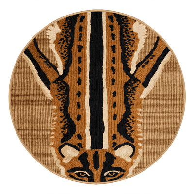  Washable Fossa Wildlife Area Rug