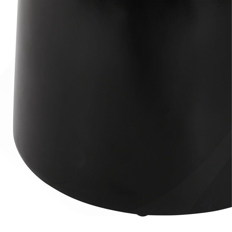 Table de bout d'extérieur en métal - Grand, Noir
