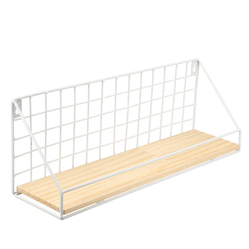 Organiseur de rangement mural Albarado, Blanc, l 17,51 po x H 5,7 po x P 4,33 po