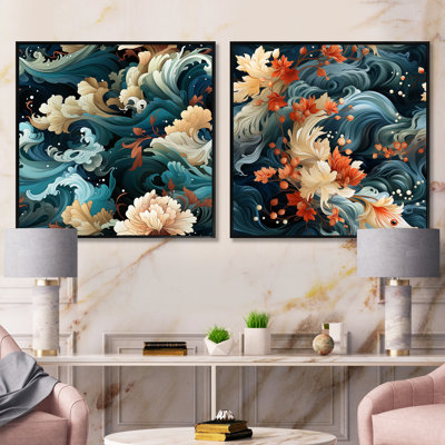 Xanthe - Abstract Collages Square Collage Set Of 2