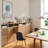 Bozhan Dining Chairs - Armless Side Chairs with Natural Wooden Legs - Set of 2 Modern Kitchen & Dining Room Chairs-1255383670