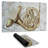 Horn on music sheet - 14.00"x24.25" Desk mat