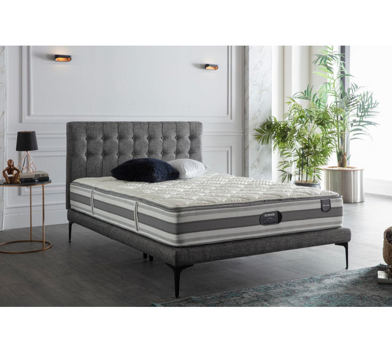 Lit en métal Eastridge, Lit simple, Gris foncé