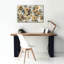 «Epic Graffiti« Neutral Floral I »par Silvia Vassileva, art mural sur toile, 40 po x 26 po-117052180