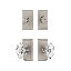 Nostalgic Warehouse Studio Entry Set with Crystal Victorian Knob