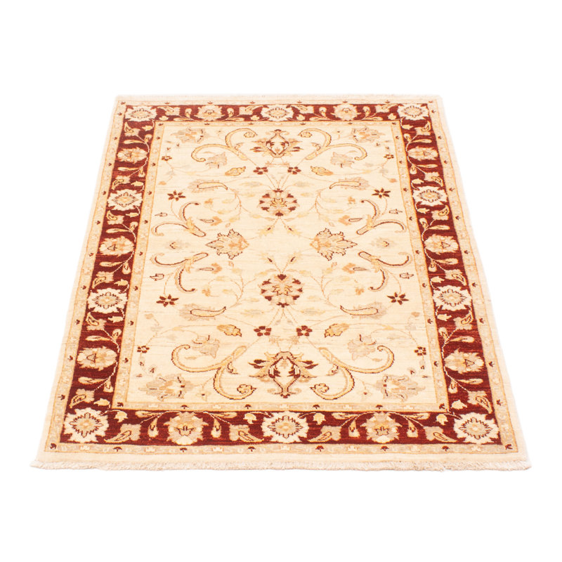 Tapis unique en laine noué à la main 4 pi 2 po x 6 pi 5 po nouvel âge Eavan