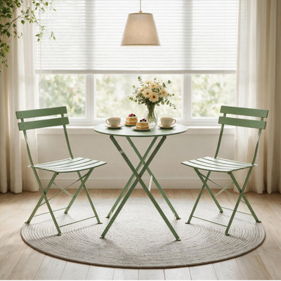 3-Piece Steel Folding Bistro Set