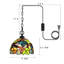 Luminaire suspendu en forme de dôme noir mat à 1 lumière Arrowsmith-329323809
