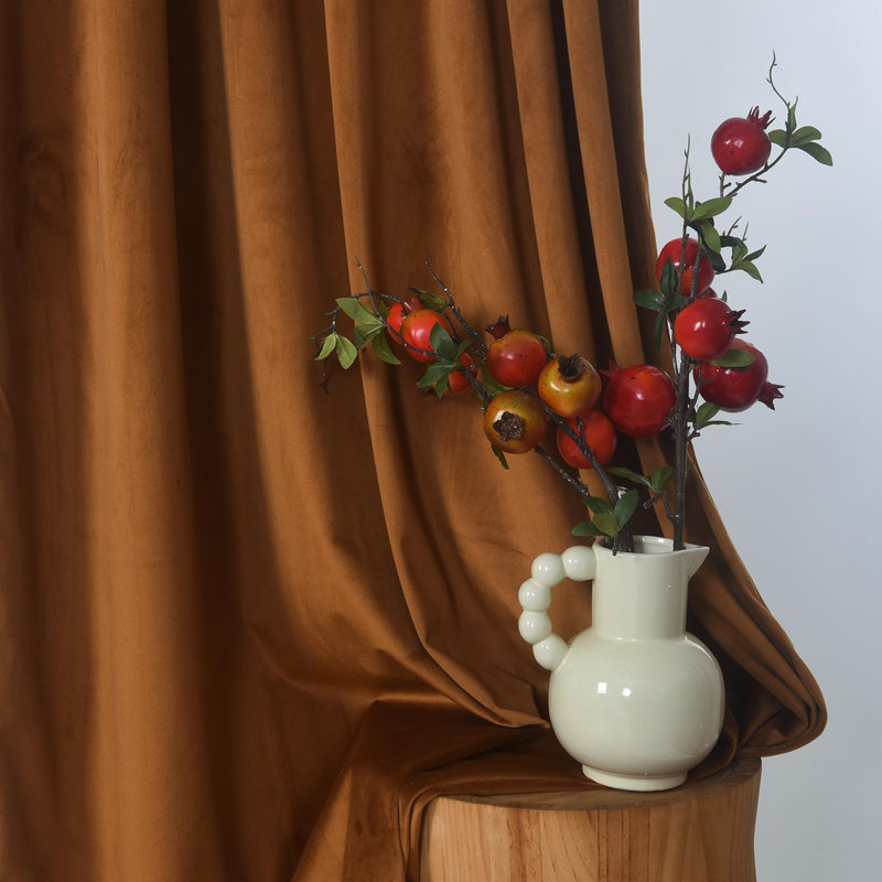 52"W Brown 2 Panels Luxury Decor Blackout Curtains Drapes, 132.08cm Width x 160cm Drop