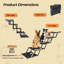 Très grand escalier pliable pour chien-984262456
