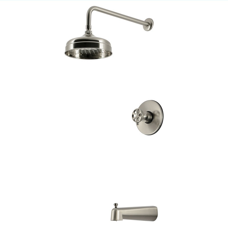 Kingston Brass Belknap Single-Handle Pressure Balanced Tub and Shower Faucet, Polished Chrome