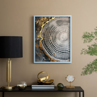 ABSTRACT Series CCL III, reproduction encadrée - bois massif