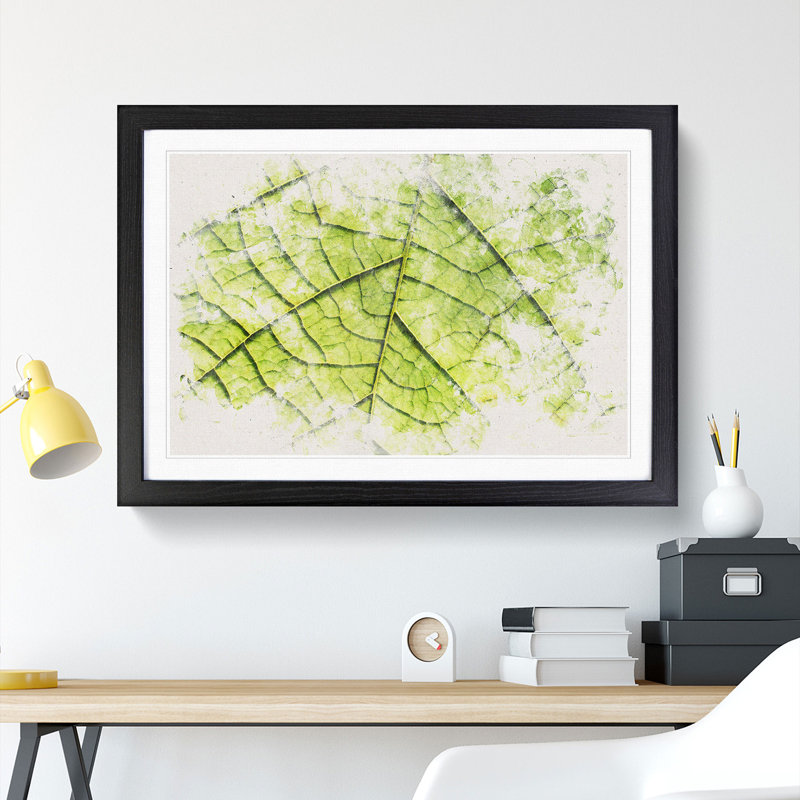 Leaf Roads - Picture Frame Painting Print, 62cm H x 87cm W x 2cm D, Black Framed