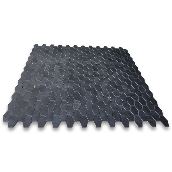 1.25" x 3" Marble Honeycomb Mosaic Wall & Floor Tile