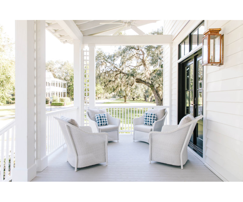 Weekend Retreat Outdoor Lounge Chair, Linen, Callen Pearl