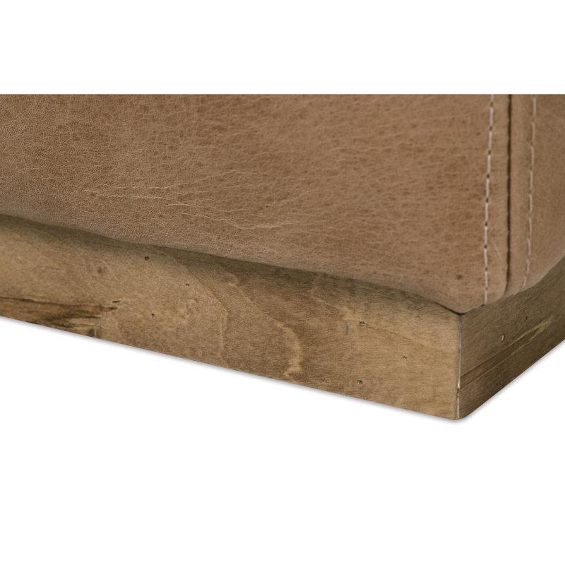 Nugget Leather Dena Ottoman