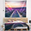 Tapisserie «Landscape Endless Rows» de lavande-28509403