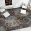 Damask Area Rug in Gray