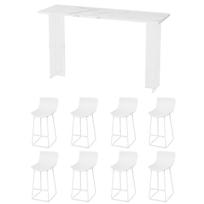 Simple cream wind bar tables and chairs