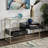 Phelim 45.9'' Glass Top Console Table