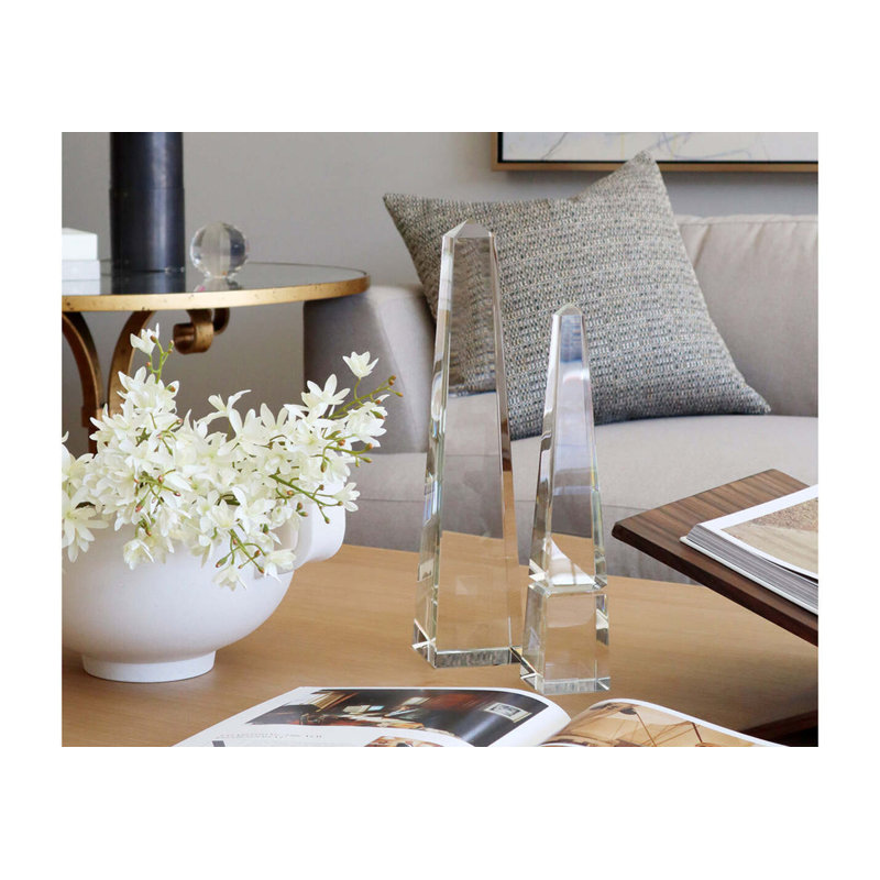 Crystal Obelisk Mini, 17.5" H x 4" W x 4" D