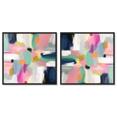 Candyfloss Dream Set Canvas Dopamine Art by Art Remedy