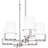 Fosco 6 - Light Steel Dimmable Kitchen Island Square / Rectangle Chandelier-1447408143