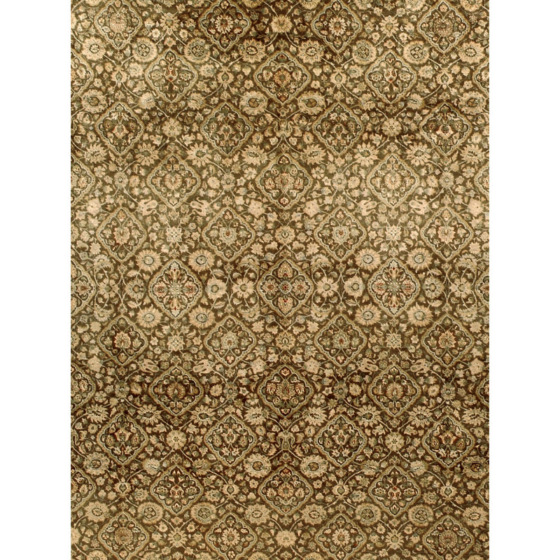 Hand Knotted Wool Oriental Area Rug, Rectangle 8' x 10'