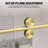 Radiance 56"-60"W x 72'' H Single Sliding Frameless Shower Door in Brushed Gold with 3/8" Clear Glass-96703236