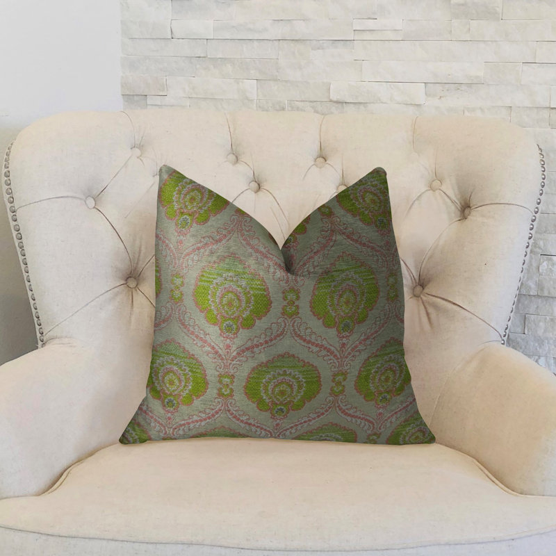 Coussin de luxe fabriqué à la main Tulip Garden, 26 po x 26 po, Coussin décoratif