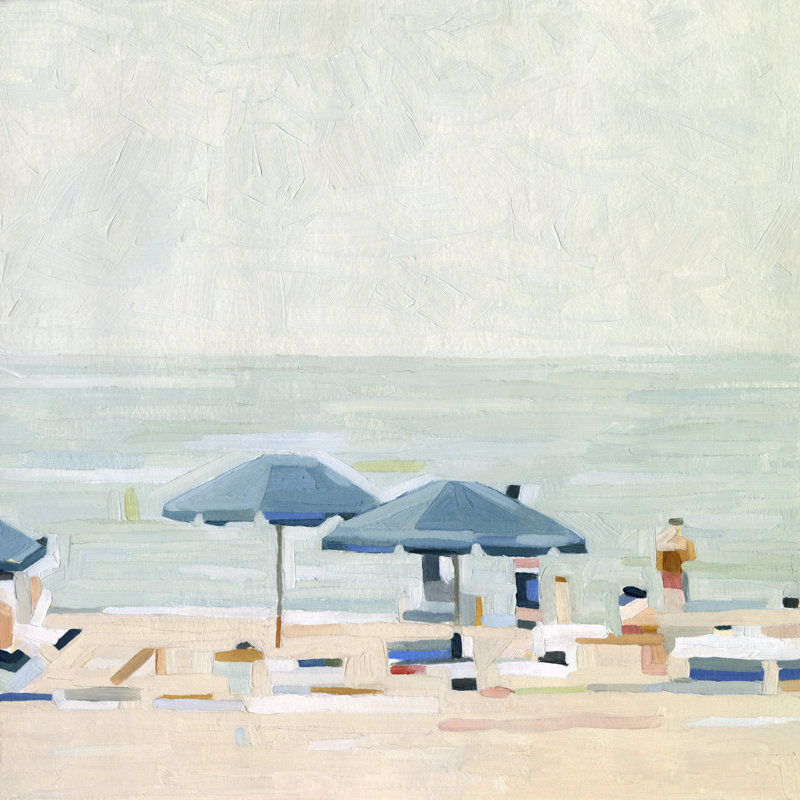 If It's The Beaches I by Emma Scarvey - Wrapped Canvas Painting, 30cm H x 30cm W