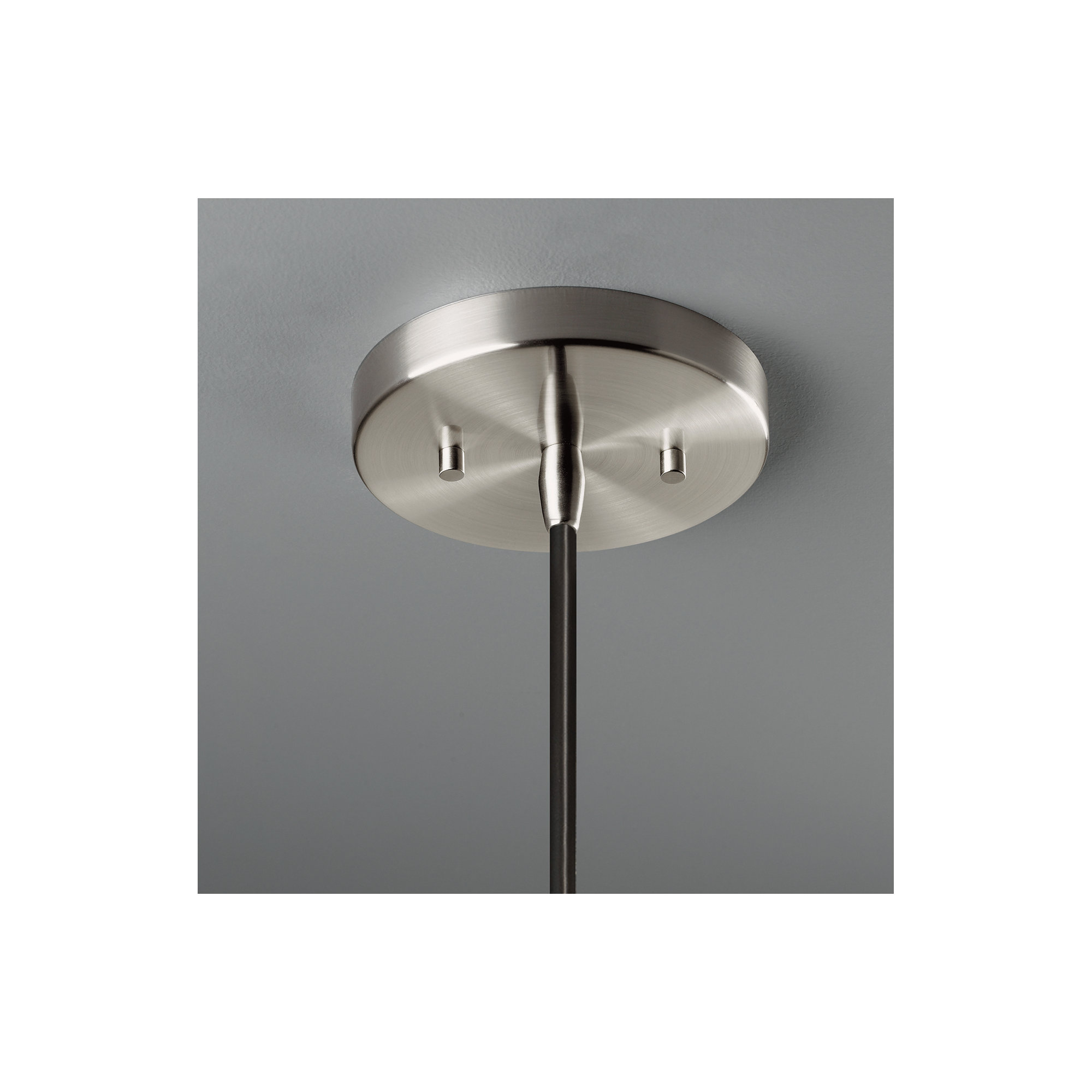 Logan 1 - Light Single Globe Pendant, Gloss Black, Polished Chrome