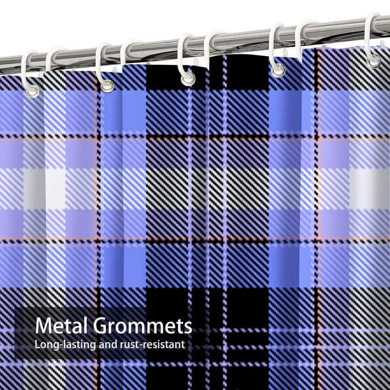 Rideau de douche Tartan, L 72 po x l 72 po