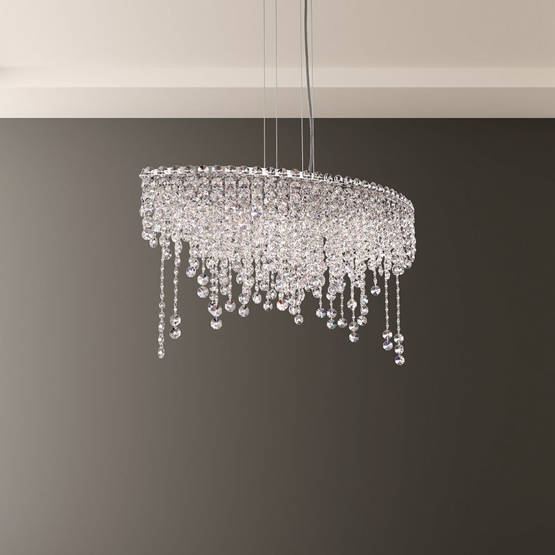Chantant 6 - Light Crystal Chandelier, Heritage Handcut Clear