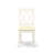3 Piece Dining Room Table Set Contains a Rectangle Kitchen Table with Dropleaf and 2 Linen Fabric Dining Chairs, Linen White-125352427-125352426-125352430