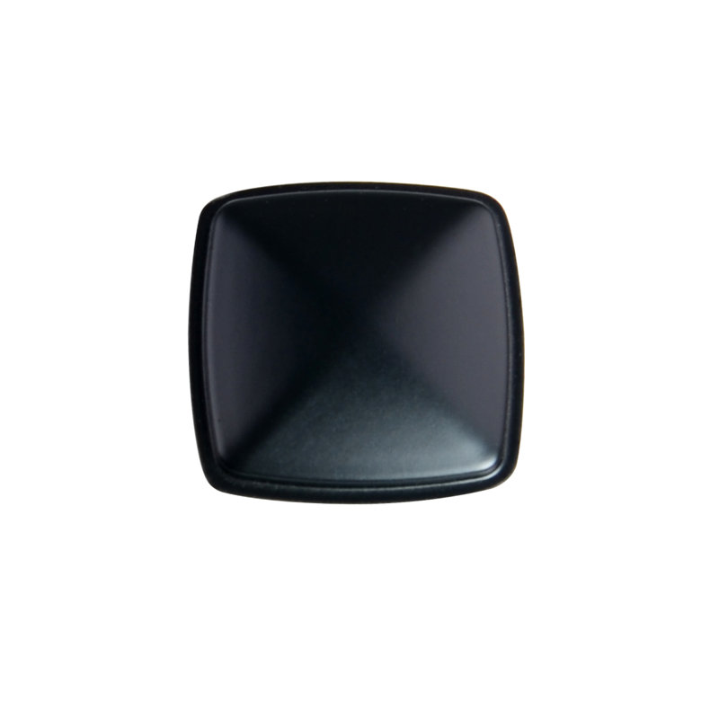 1 3/16" Length Square Knob Multipack, Flat Black