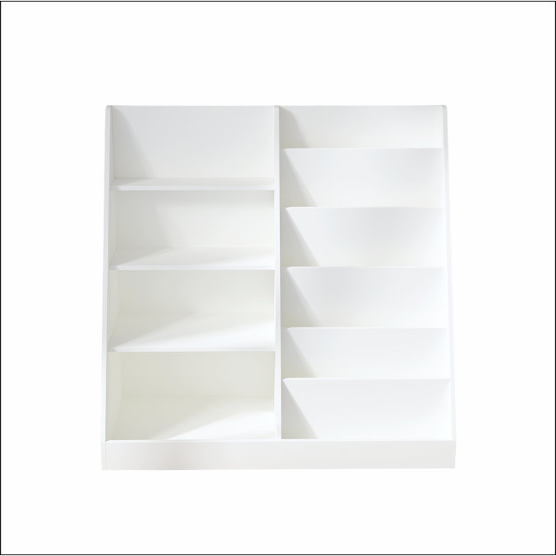 Multifunctional 4 Tier Bookshelf And Book Storage Organizer With Bookcase Display Stand, White