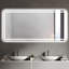 Miroir de salle de bain à DEL 28 * 60 - Brouillard, finition, fonction d'économie d'énergie