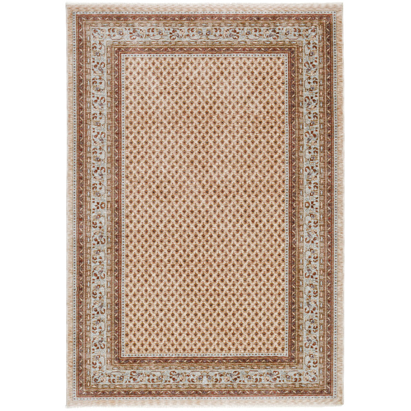 Beatrice Mir Oriental Area Rug, Rectangle 120 x 180cm, Beige