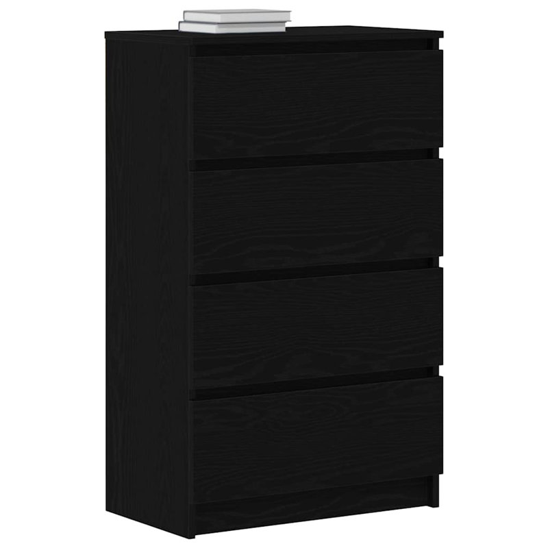 Hardcastle Sideboard 60x35x98.5 cm Engineered Wood, Black Oak