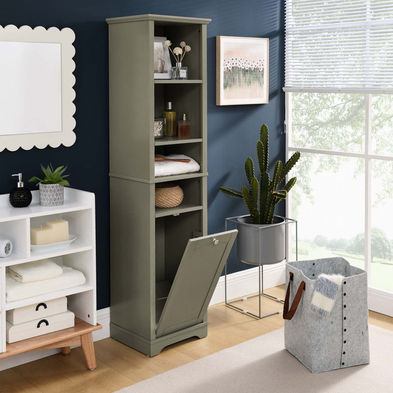 Armoire de rangement 64 po avec 4 tablettes réglables, Gris