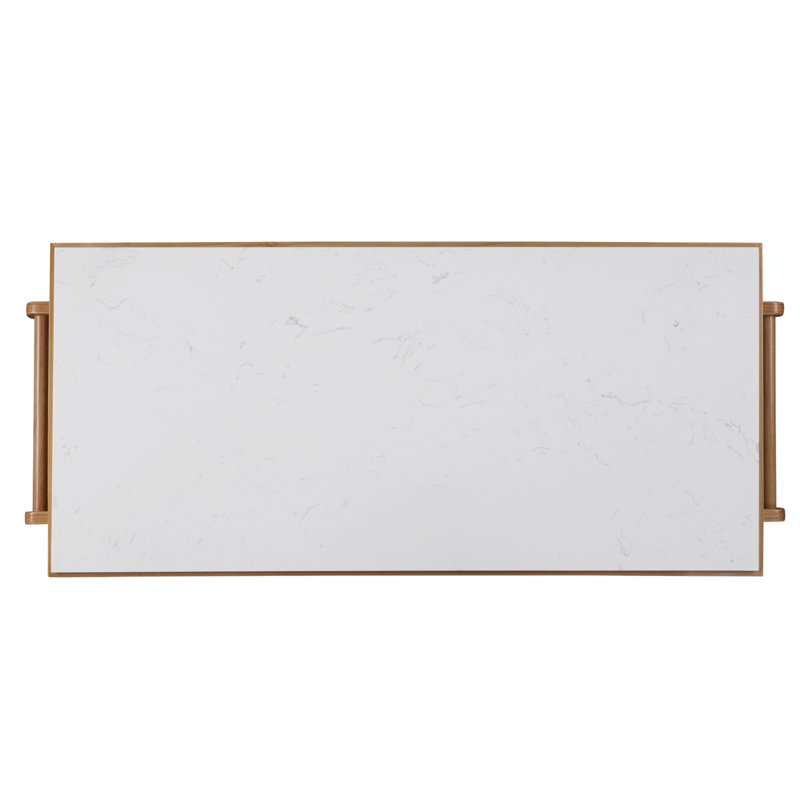 Îlot de cuisine Grovaam avec beaucoup de rangement, comptoir en marbre durable et conception facile à assembler pour les cuisines modernes