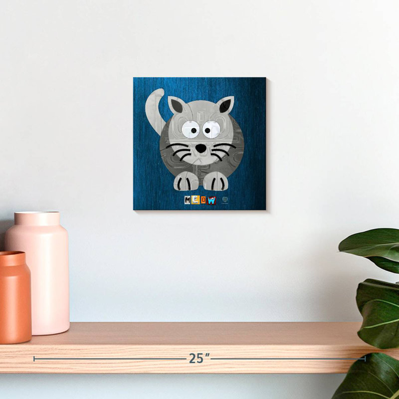 Crowle Meow The Cat, H 10 po x l 10 po