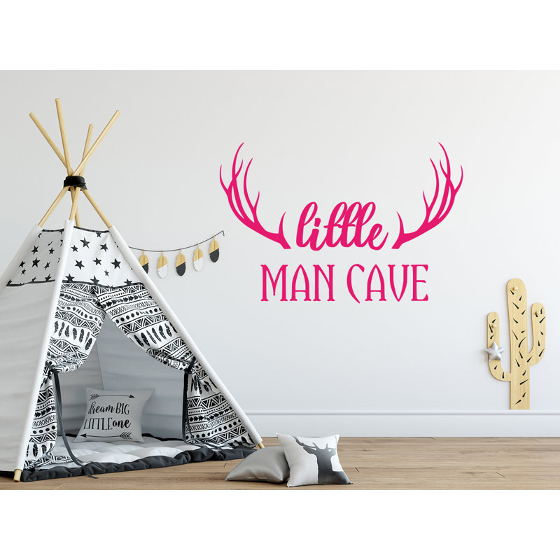 Adhésif décoratif petite chambre «Little Man Cave», Rose vif